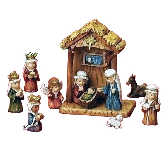CHILD'S NATIVITY - 11 PIECE SET