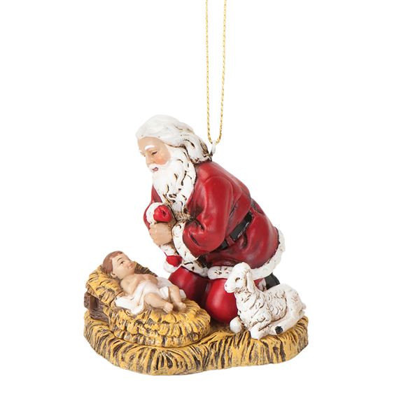 KNEELING SANTA ORNAMENT