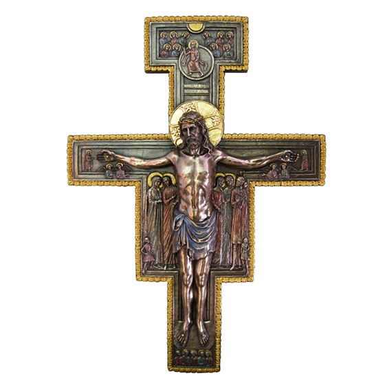 SAN DAMIANO CRUCIFIX - BRONZE FINISH