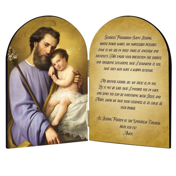 ST. JOSEPH AND INFANT JESUS DIPTYCH