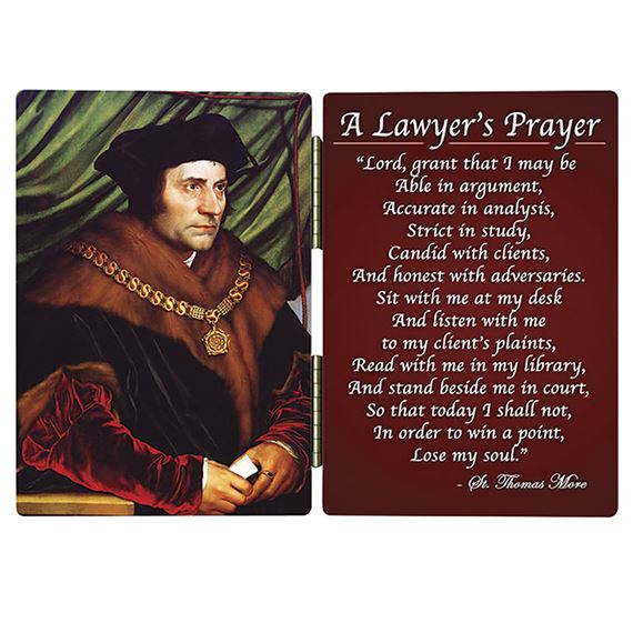 ST. THOMAS MORE LAWYER'S PRAYER DIPTYCH