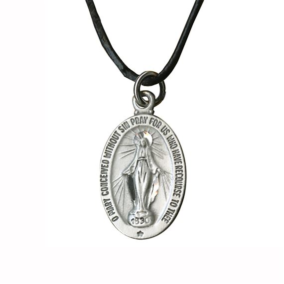 MIRACULOUS MEDAL ON CORD