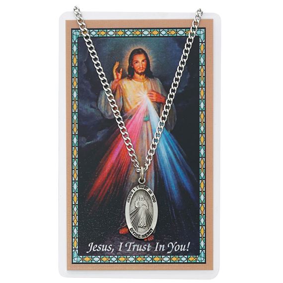 DIVINE MERCY PENDANT & PRAYER CARD