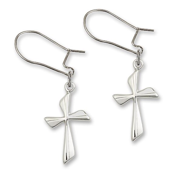 Dangle Cross Earrings