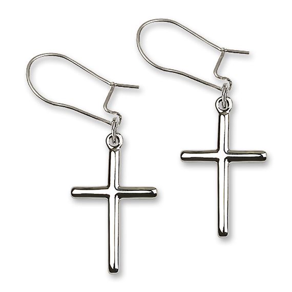 Dangle Cross Earrings