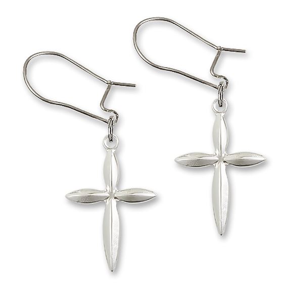 Dangle Cross Earrings