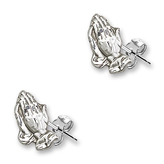 Post Praying Hands Earrings