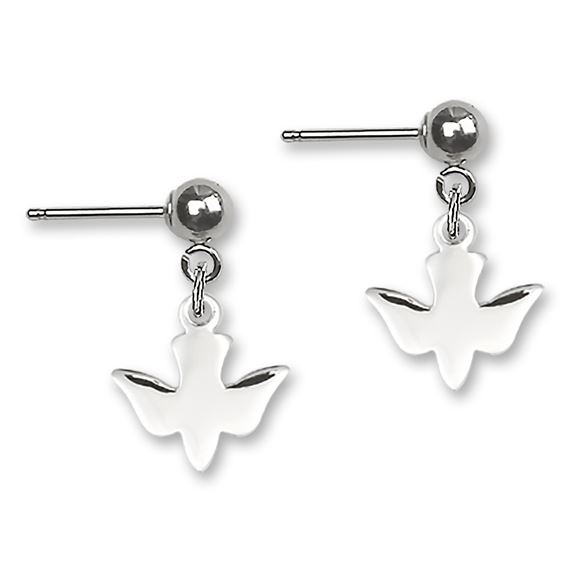 Holy Spirit Ball Post Earrings