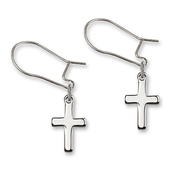 Dangle Cross Earrings