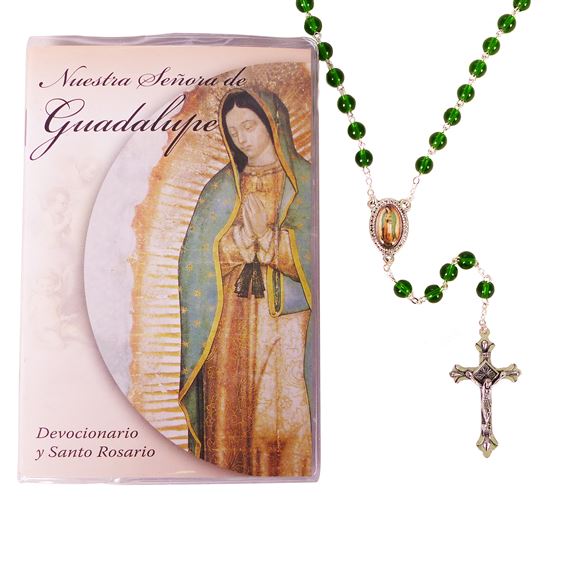 OUR LADY OF GUADALUPE ROSARY AND BOOK (SPANISH)