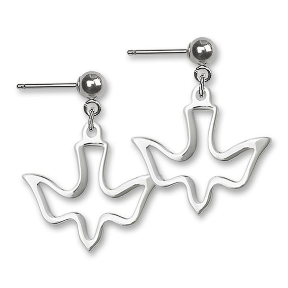 Holy Spirit Ball Post Earrings