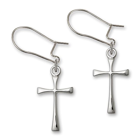 Dangle Maltese Cross Earrings