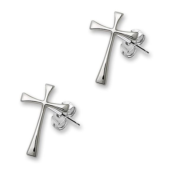 Post Maltese Cross Earrings