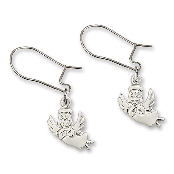 Dangle Guardian Angel Earrings
