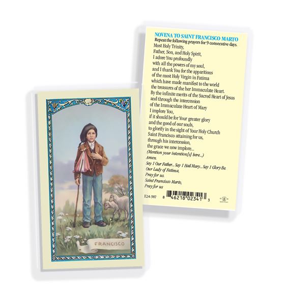 LAMINATED HOLY CARD - SAINT FRANCISCO