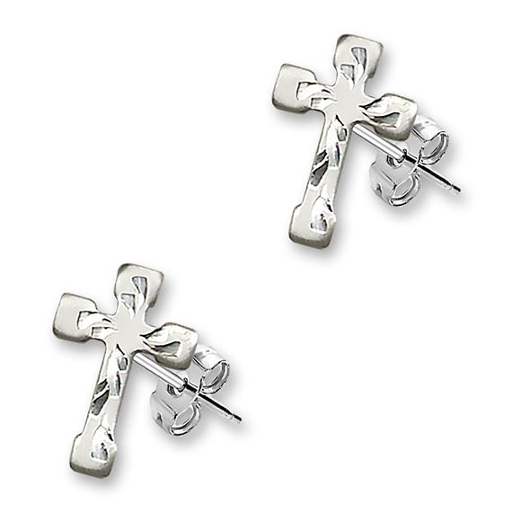 Post Cross Earrings