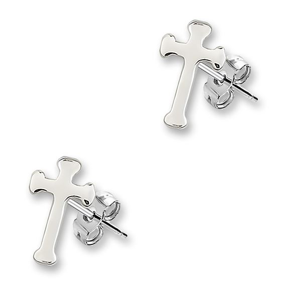 Post Cross Earrings