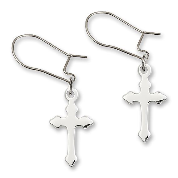 Dangle Cross Earrings