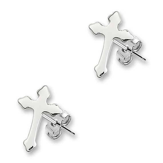 Post Cross Earrings