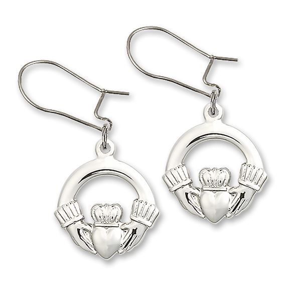 Dangle Claddagh Earrings