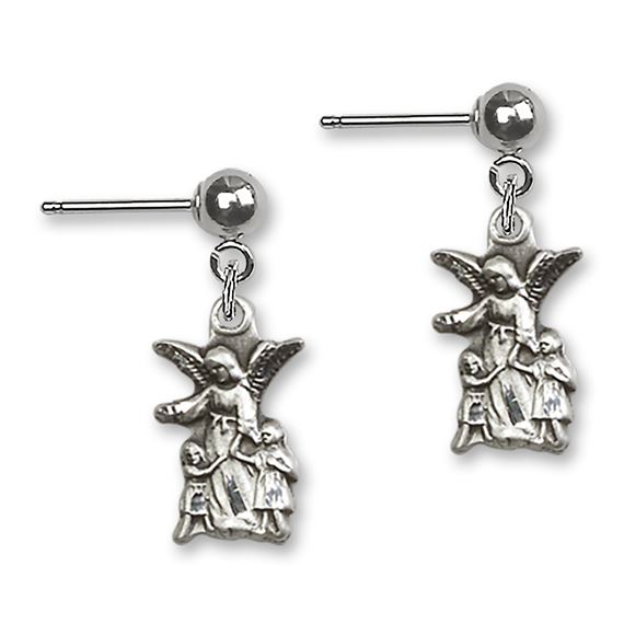 Guardian Angel Ball Post Earrings