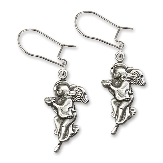 Dangle Guardian Angel Earrings