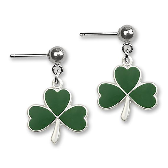 Shamrock Ball Post Earrings