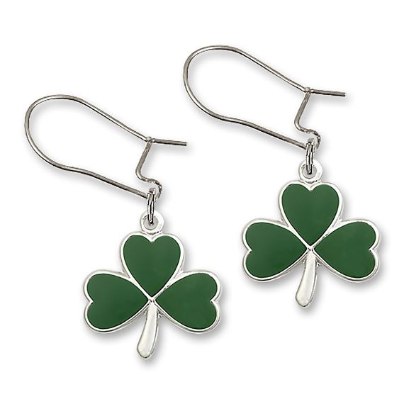 Dangle Shamrock Earrings