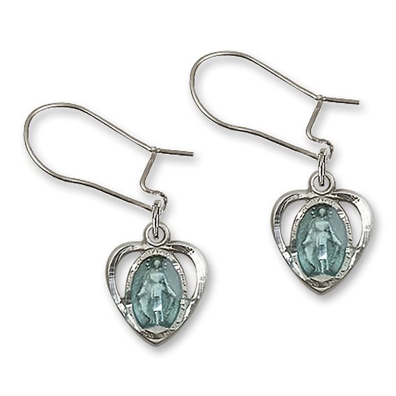 Heart / Miraculous Dangle Earrings