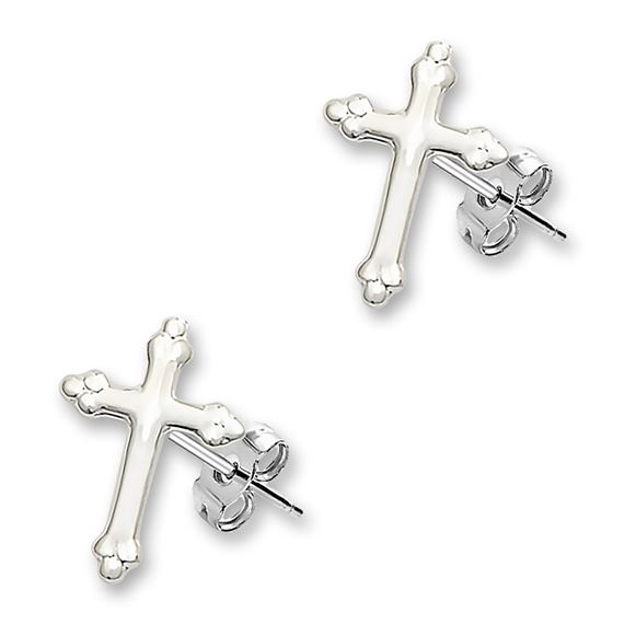 Post Cross Earrings