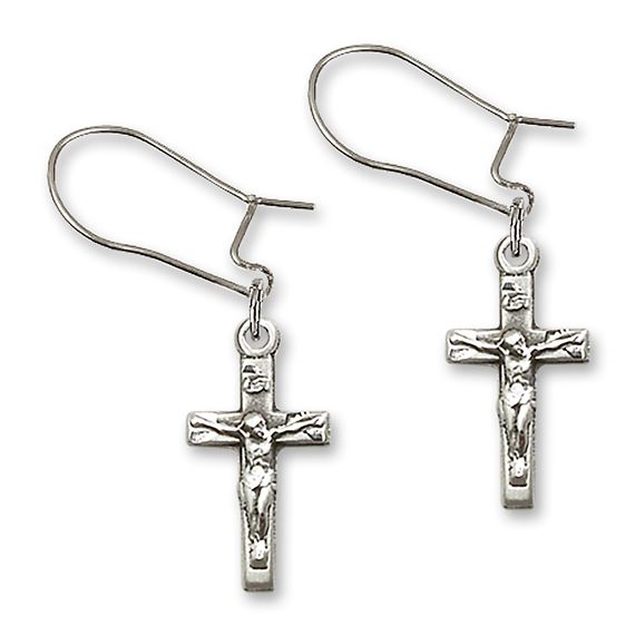 Dangle Crucifix Earrings