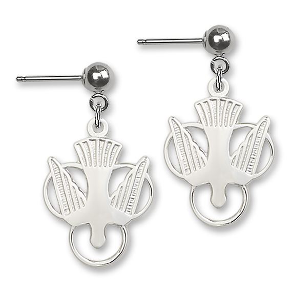 Holy Spirit Ball Post Earrings