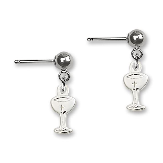 Chalice Ball Post Earrings