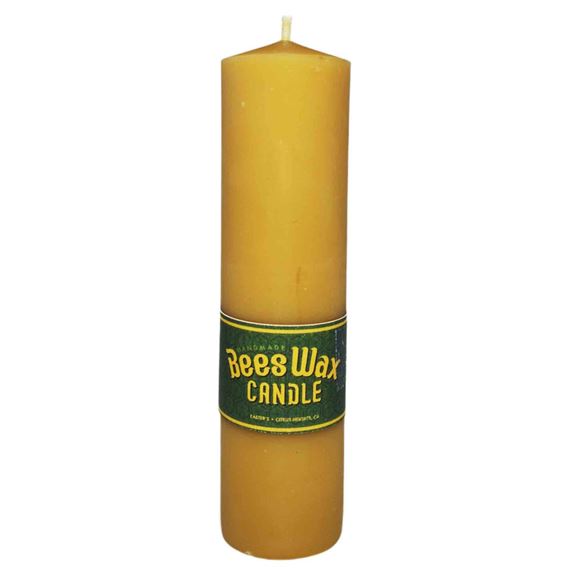 100% BEESWAX CANDLE STICK - 6"H X 1 1/2"D