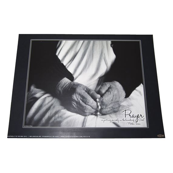 MOTHER TERESA HANDS POSTER