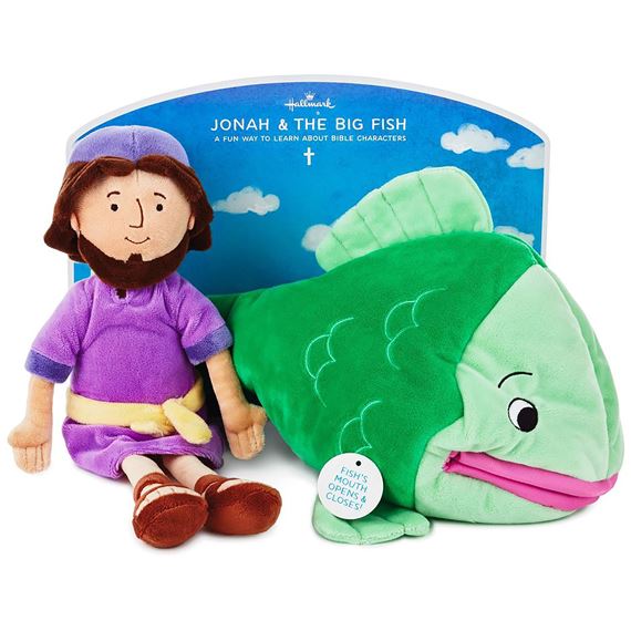 JONAH AND THE BIG FISH STUFFED DOLL SET