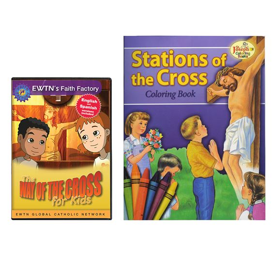 THE WAY OF THE CROSS FOR KIDS DVD & FREE COLORING BOOK