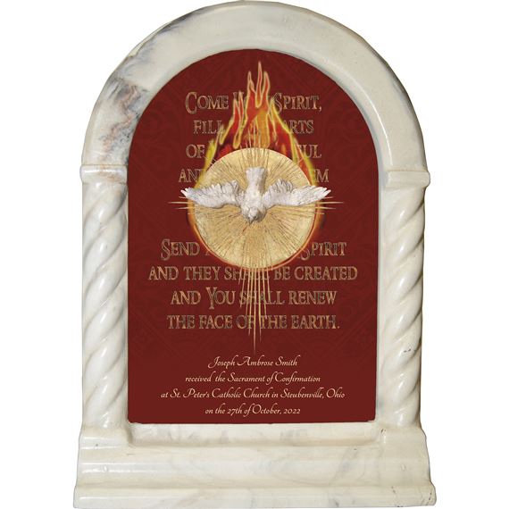 PERSONALIZED DESK SHRINE - HOLY SPIRIT