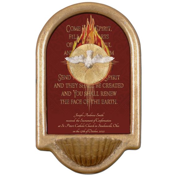 PERSONALIZED HOLY WATER FONT - HOLY SPIRIT