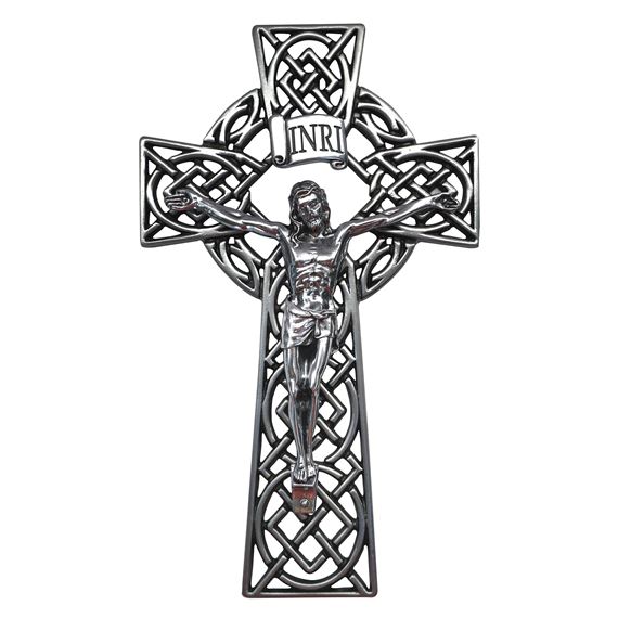 CELTIC KNOT WALL CRUCIFIX - 7 1/2"