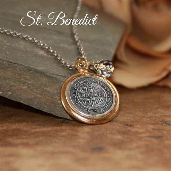 ST. BENEDICT MEDAL - NECKLACE (24")