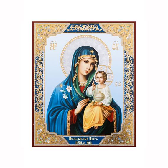 VIRGIN MARY ETERNAL BLOOM ICON PLAQUE - 8 3/4"