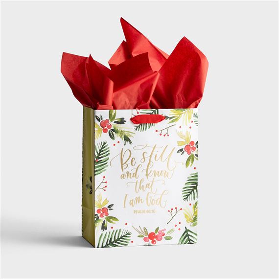 BE STILL AND KNOW THAT I AM GOD - GIFT BAG (WITH TISSUE PAPER)