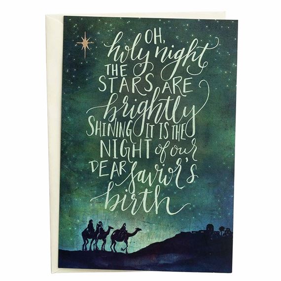 BETHLEHEM - O, HOLY NIGHT CHRISTMAS CARDS (BOX OF 50)