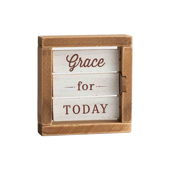 GRACE FOR TODAY - REVERSIBLE TABLETOP SIGN