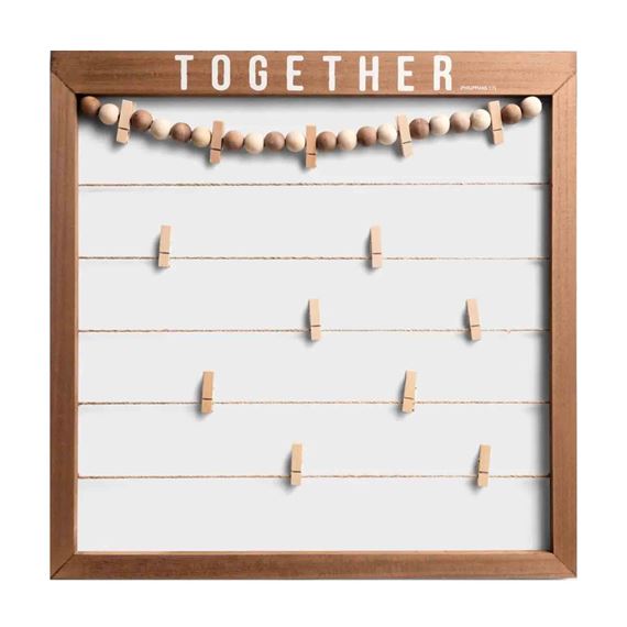 TOGETHER - CARD AND PHOTO CLIP WALL FRAME