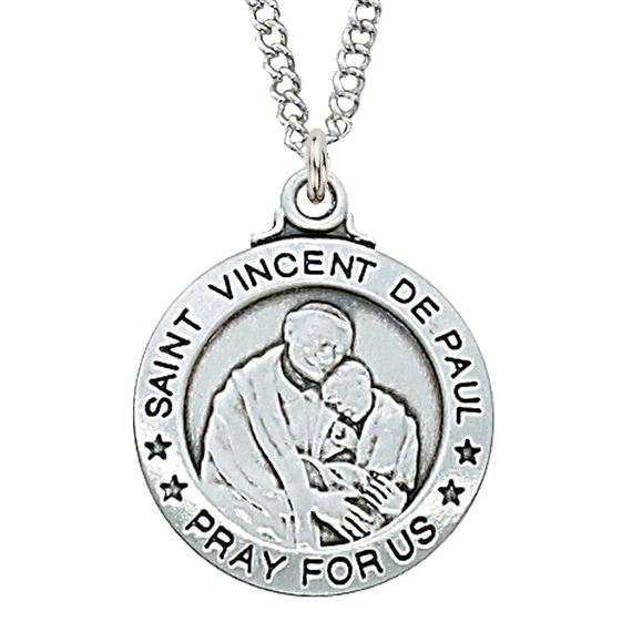 PATRON SAINT MEDAL - ST. VINCENT DE PAUL