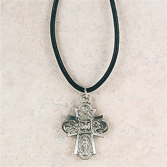 4-WAY MEDAL ON BLACK CORD
