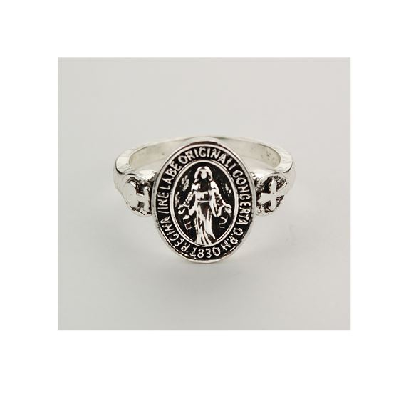 MIRACULOUS MEDAL RING - SIZE 8