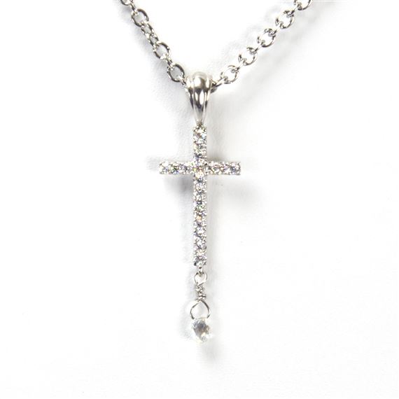 DIAMOND CROSS NECKLACE